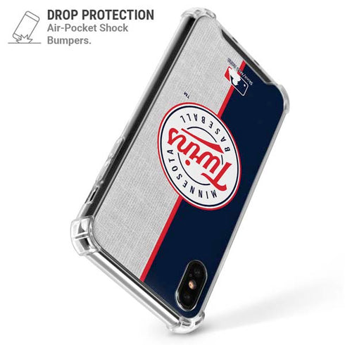 MLB Minnesota Twins Split iPhone XS Max Clear Case
